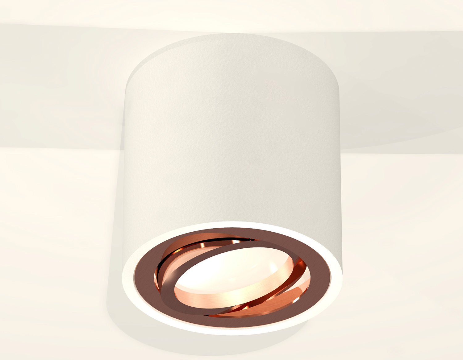 Комплект накладного поворотного светильника XS7531005 SWH/PPG белый песок/золото розовое полированное MR16 GU5.3 (C7531, N7005)