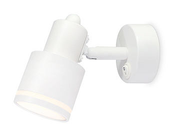 Накладной поворотный спот с выключателем TA1281 WH белый GU10 max 12W 100*55*132