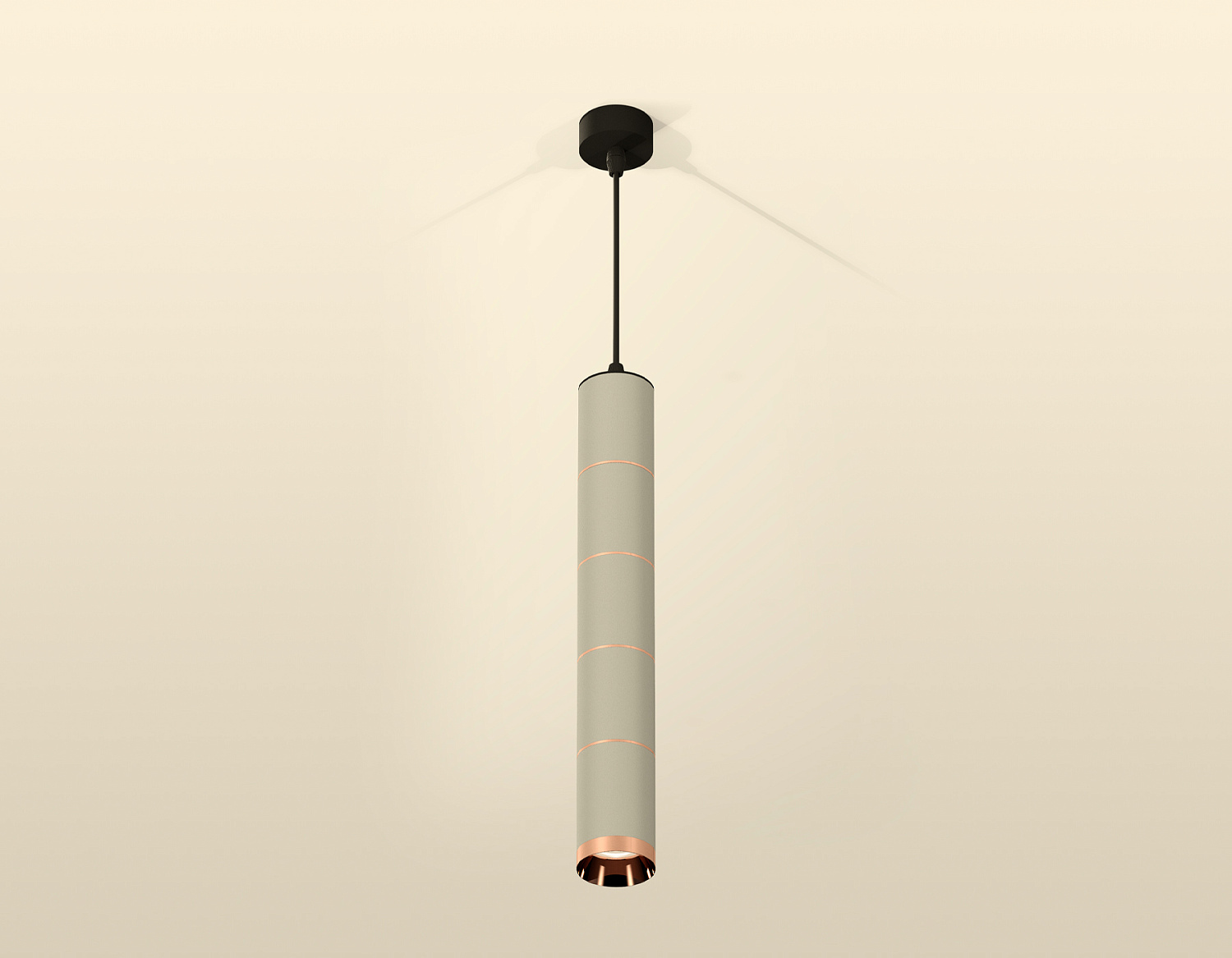 Комплект подвесного светильника XP6314040 SGR/SBK/PPG серый песок/черный песок/золото розовое полированное MR16 GU5.3