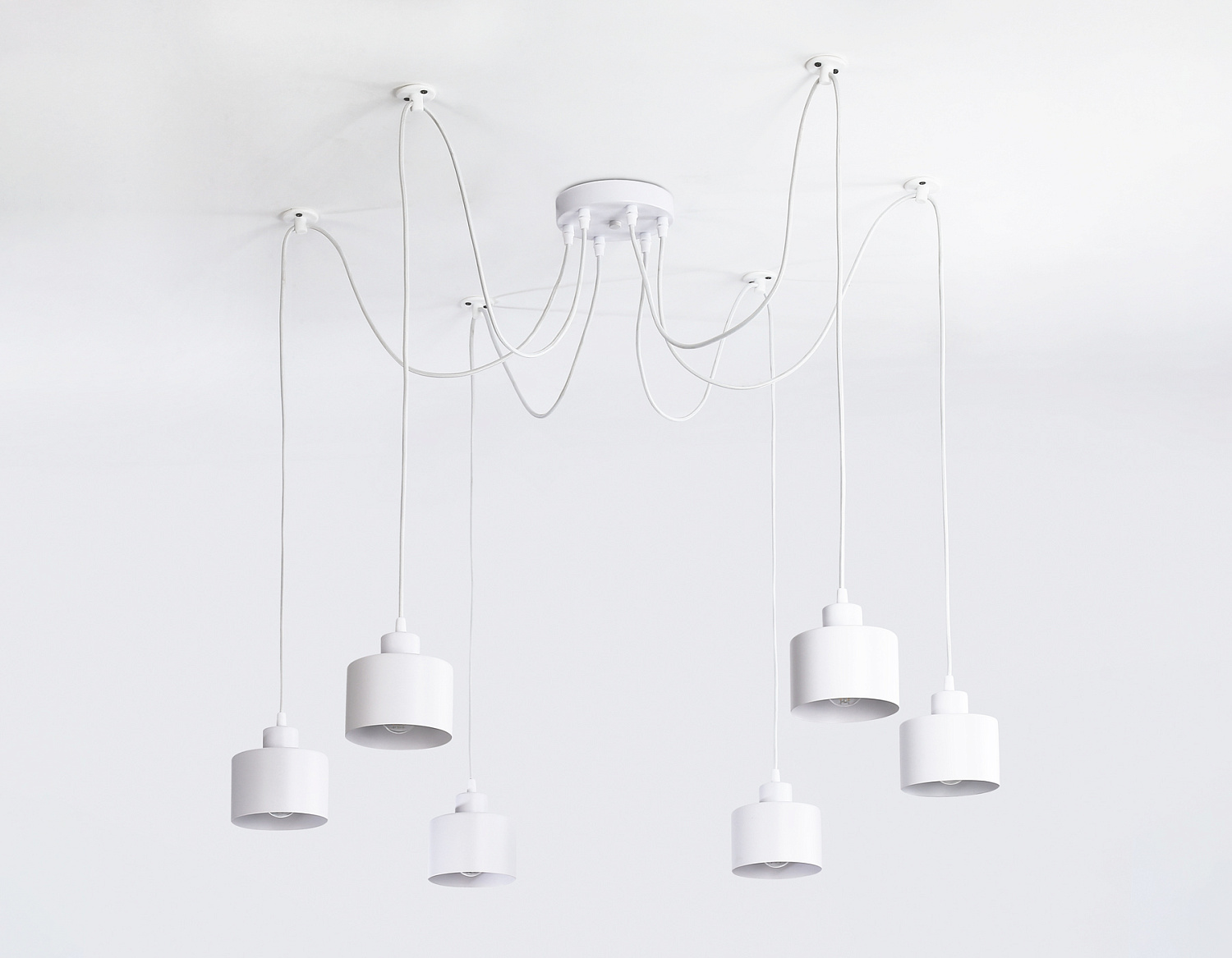 Подвесной светильник в стиле лофт TR8131/6 WH белый E27*6 max 40W D700*800