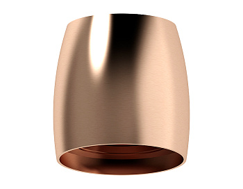 Корпус светильника накладной для насадок D70mm C1144 PPG золото розовое полированное D100*80*H100mm MR16 GU5.3