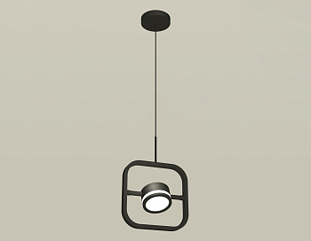 Комплект подвесного поворотного светильника с акрилом XB9119150 SBK/FR черный песок/белый матовый GX53 (C9119, N8415)