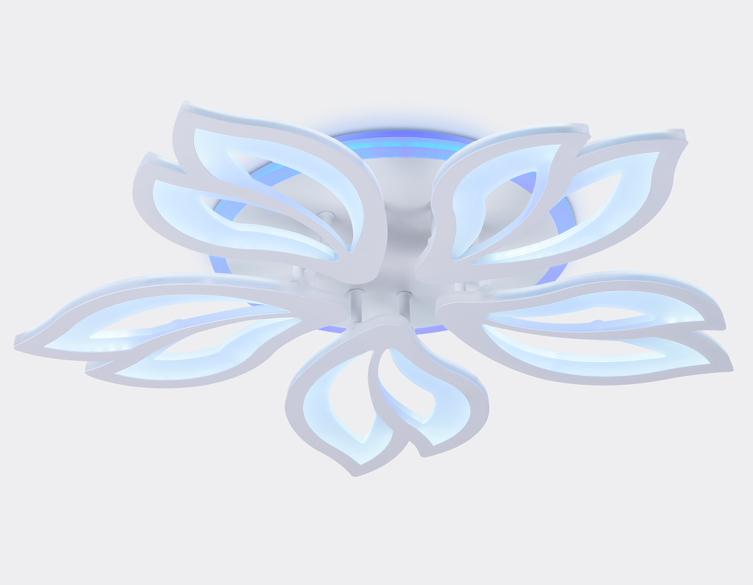 Потолочный светодиодный светильник с пультом FA543/5 WH белый 104W 580*560*80 (ПДУ РАДИО 2.4)