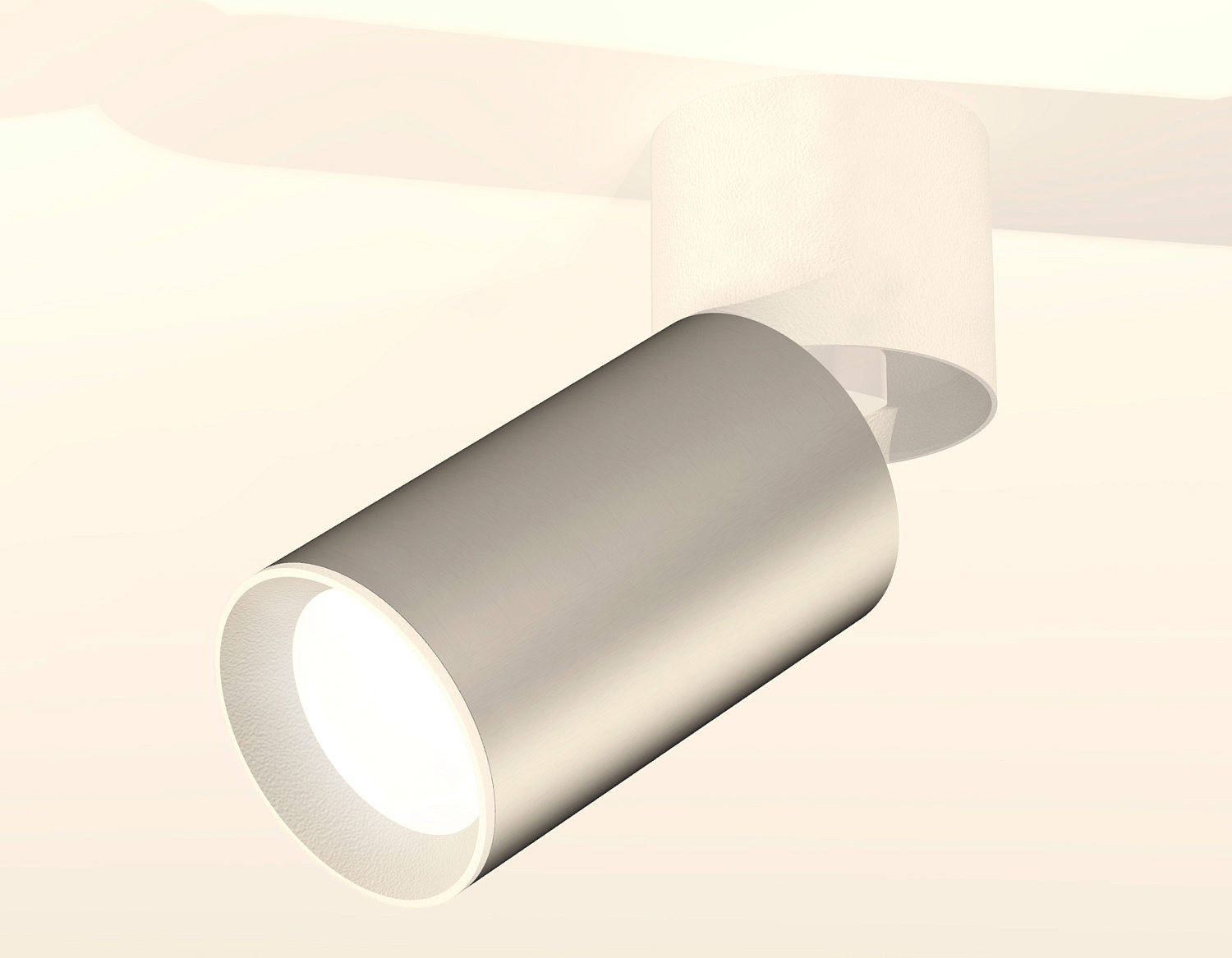 Комплект накладного поворотного светильника XM6324030 SSL/WH/SWH серебро песок/белый/белый песок (A2220, C6324, N6101)