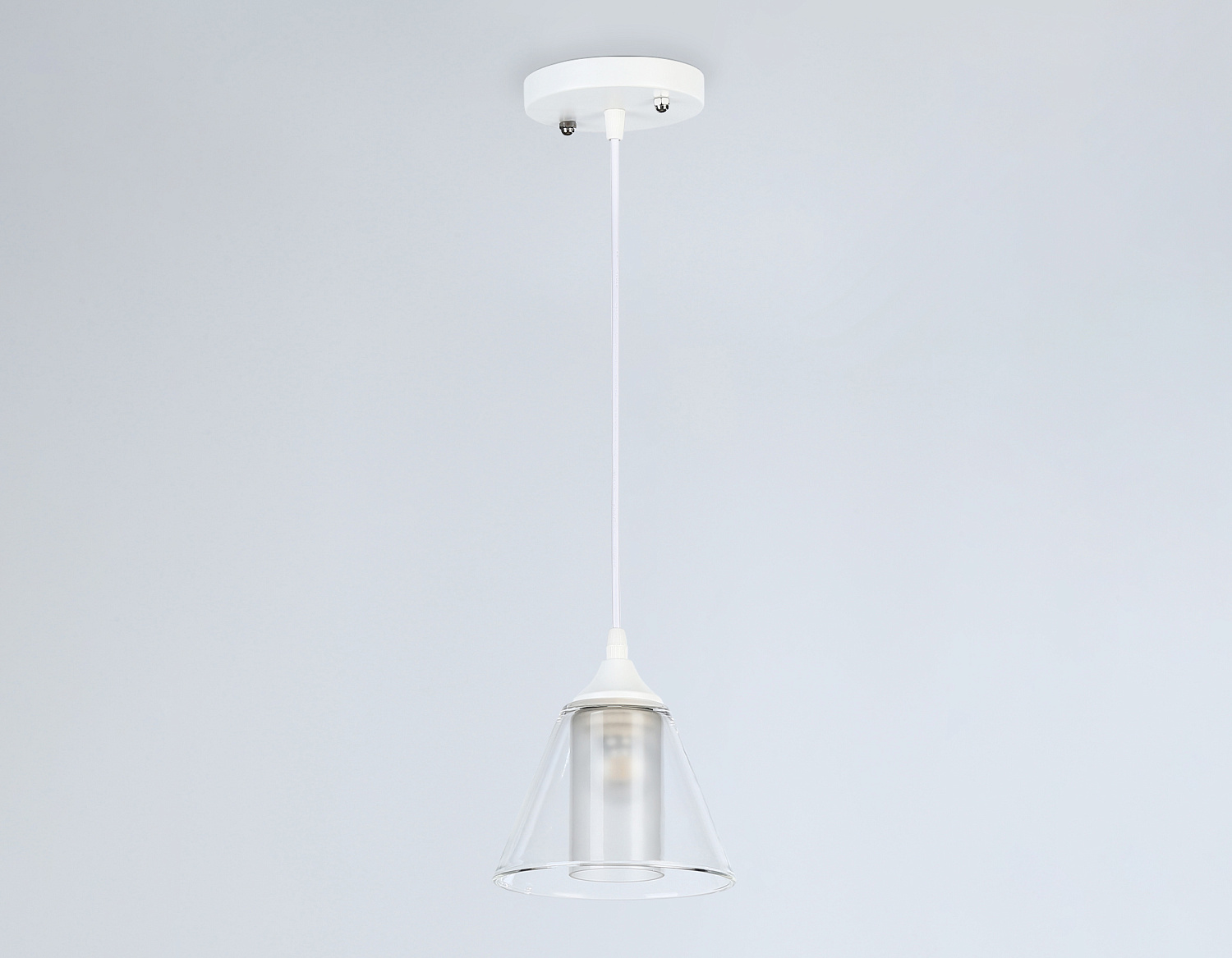 Подвесной светильник TR3551 WH/CL/FR белый/прозрачный/белый матовый E27 max 40W D155*800