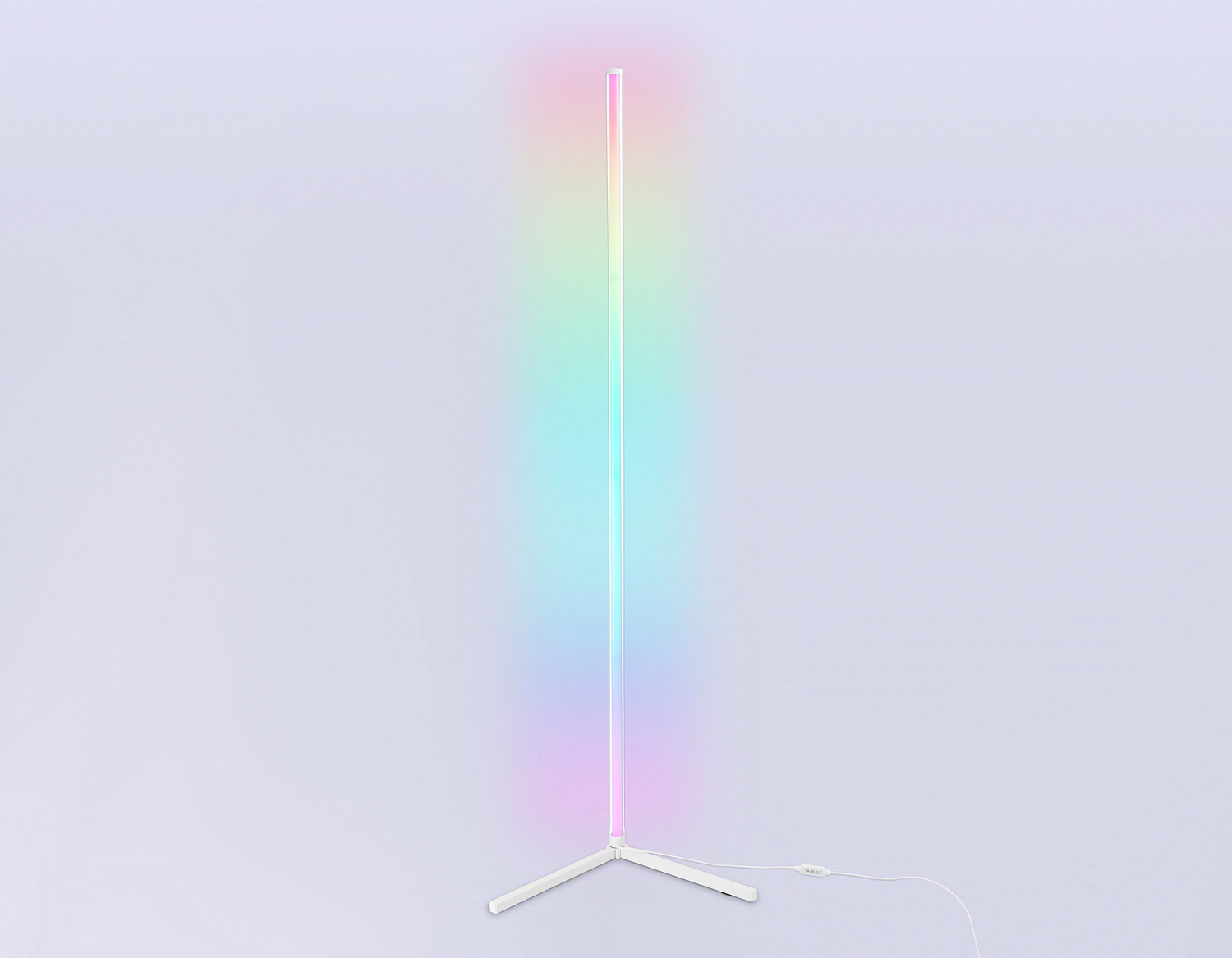 Светильник светодиодный напольный RGB с пультом FL8025 WH белый LED 20W RGB D32*1650 (ПДУ РАДИО 2.4G)