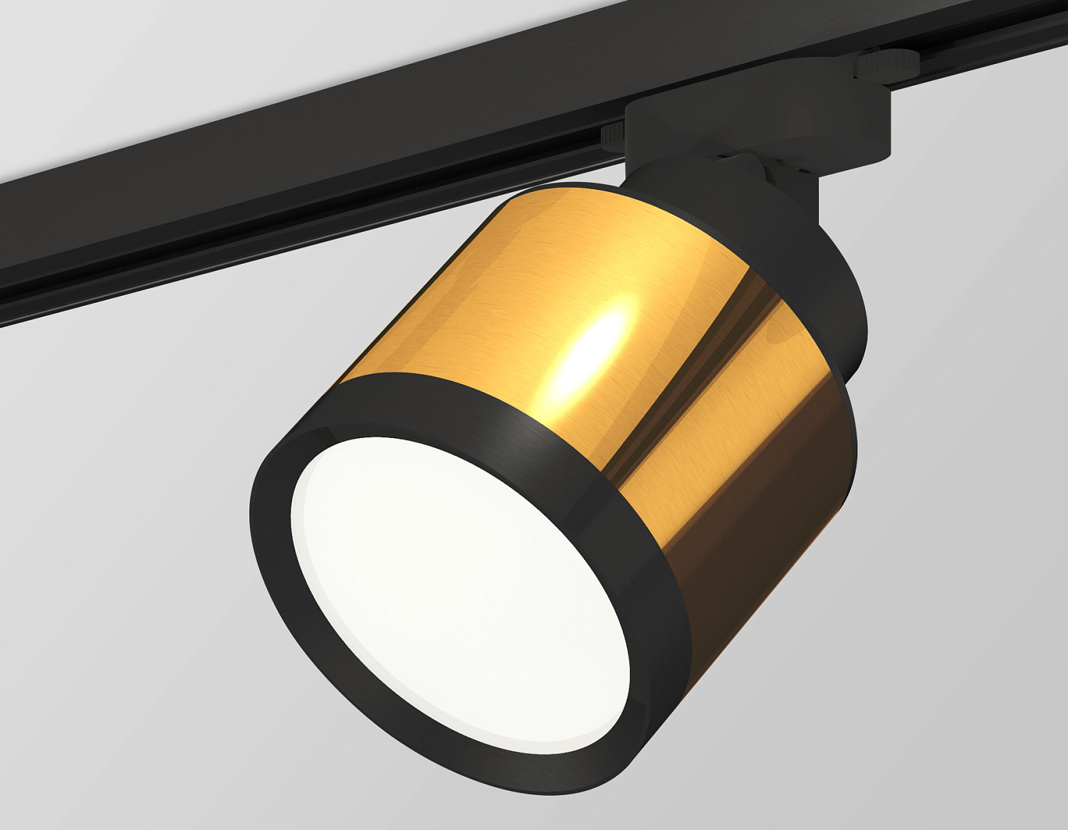 Комплект трекового светильника XT8121001 PYG/SBK/PBK золото желтое полированное/черный песок/черный полированный GX53