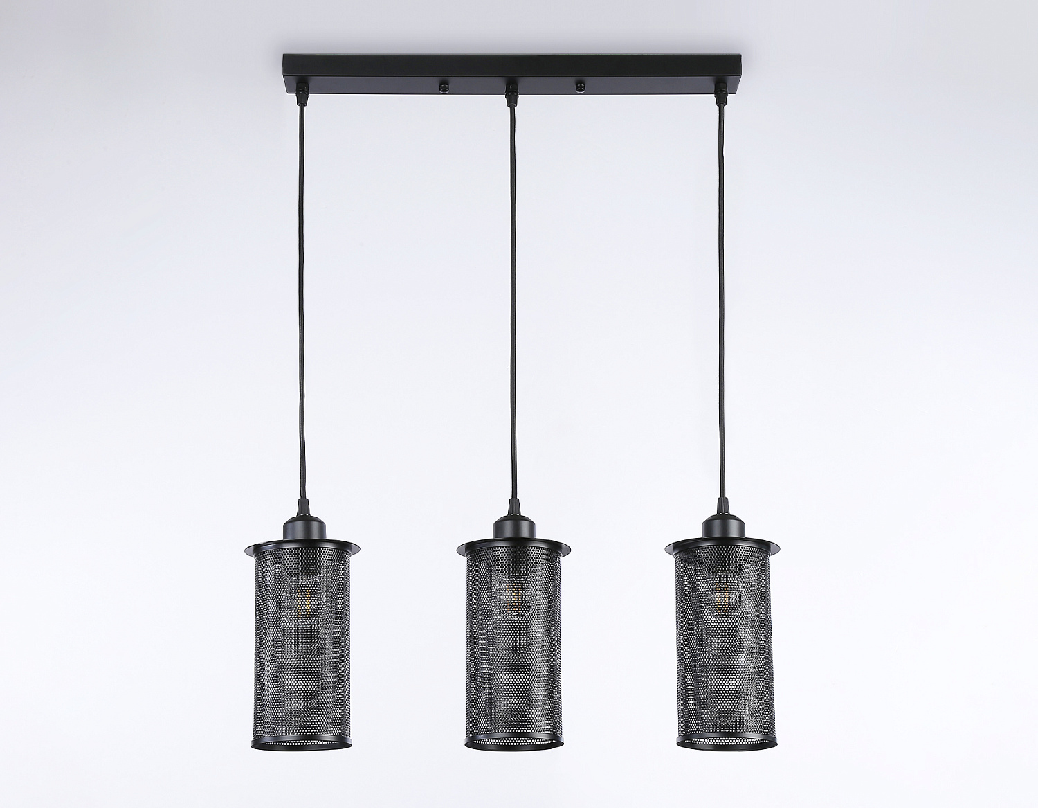 Подвесной светильник в стиле лофт TR8164/3 BK черный E27*3 max 40W 580*102*1060