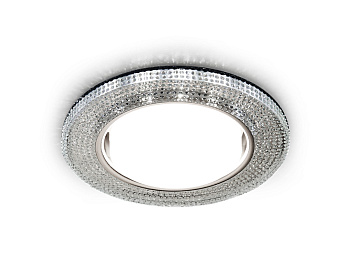 Встраиваемый точечный светильник GX53 с LED подсветкой G290 CH хром/прозрачный GX53+3W(LED WHITE)