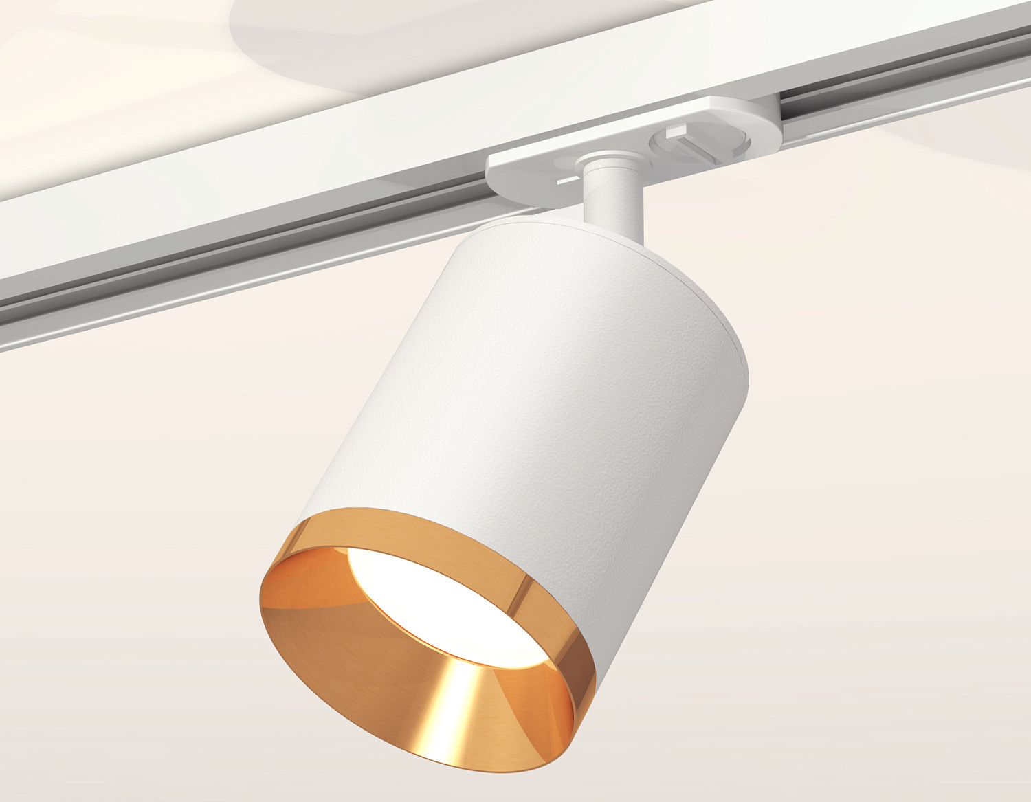 Комплект трекового светильника XT7421004 SWH/PYG белый песок/золото желтое полированное MR16 GU5.3 (A2536, C7421, N7034)