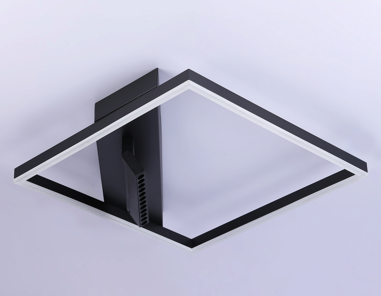 Потолочный светодиодный светильник FL51466/1+1 BK черный 85W 3000K-6400K+4200K 600*600*110 (ПДУ РАДИО 2.4G)