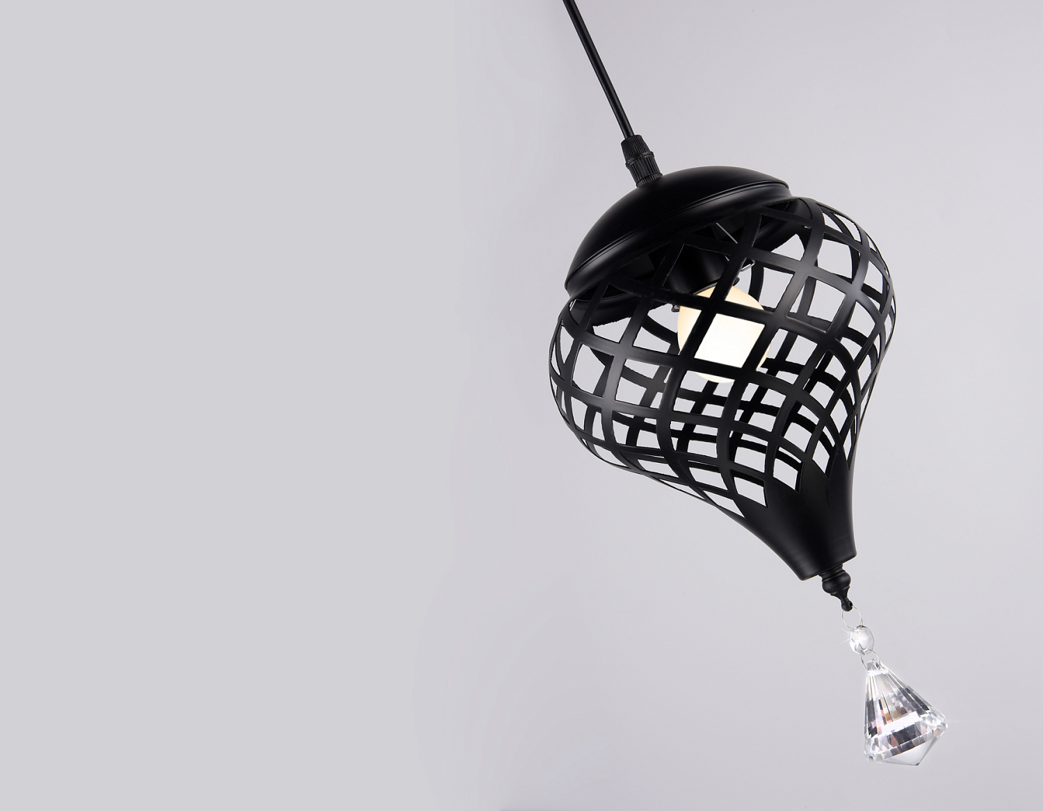 Подвесной светильник TR8442 BK черный E27 max 40W D170*800