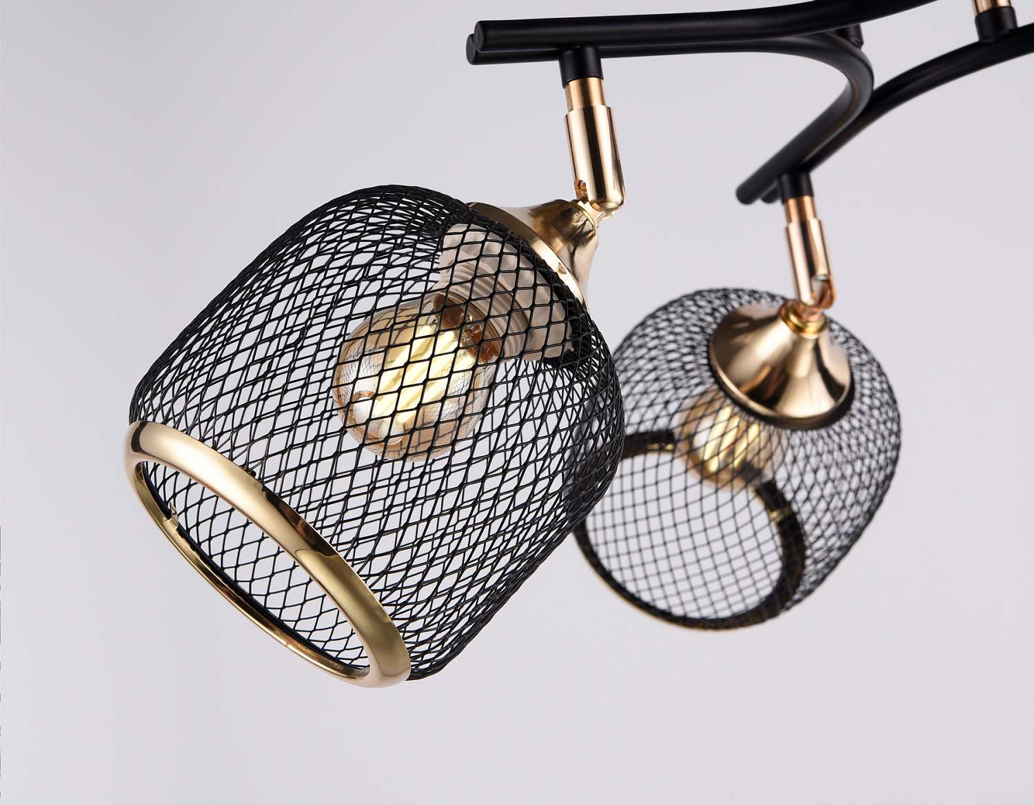 Подвесная люстра TR80177/4 BK/FGD черный/золото E27/4 max 40W D640*260