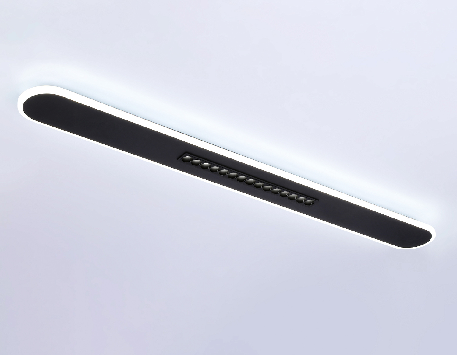 Потолочный светодиодный светильник FL51448 BK черный 70W 3000K-6400K+4200K 1200*125*40 (Без ПДУ)