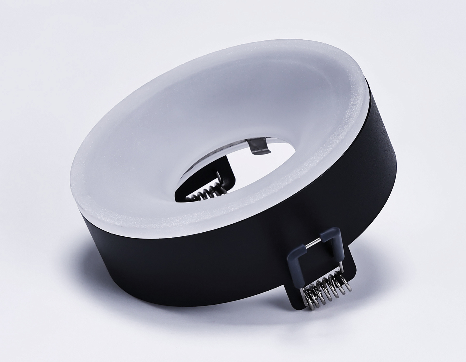 Встраиваемый светильник с акрилом GU5.3 TN3332 SBK/FR черный песок/белый матовый GU5.3 D96*50