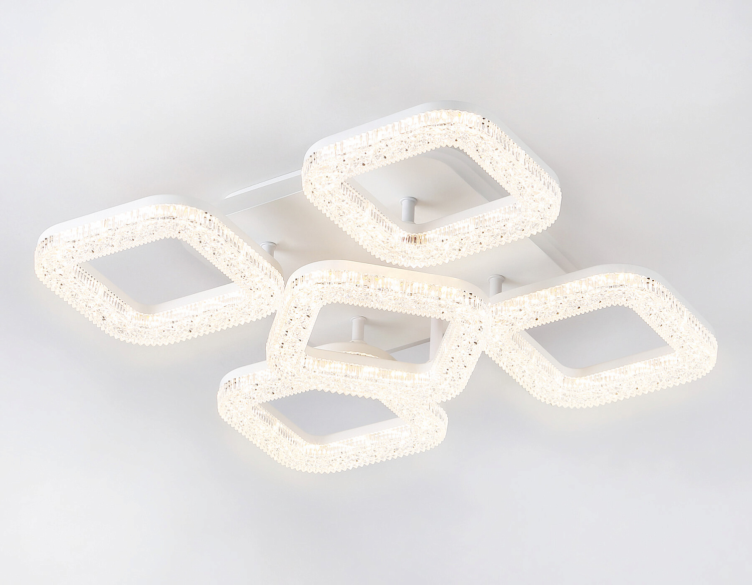 Потолочный светодиодный светильник с пультом FA3914/4+1 WH белый 80W 3000K/4200K/6400K 380*380*110 (ПДУ РАДИО 2.4G)