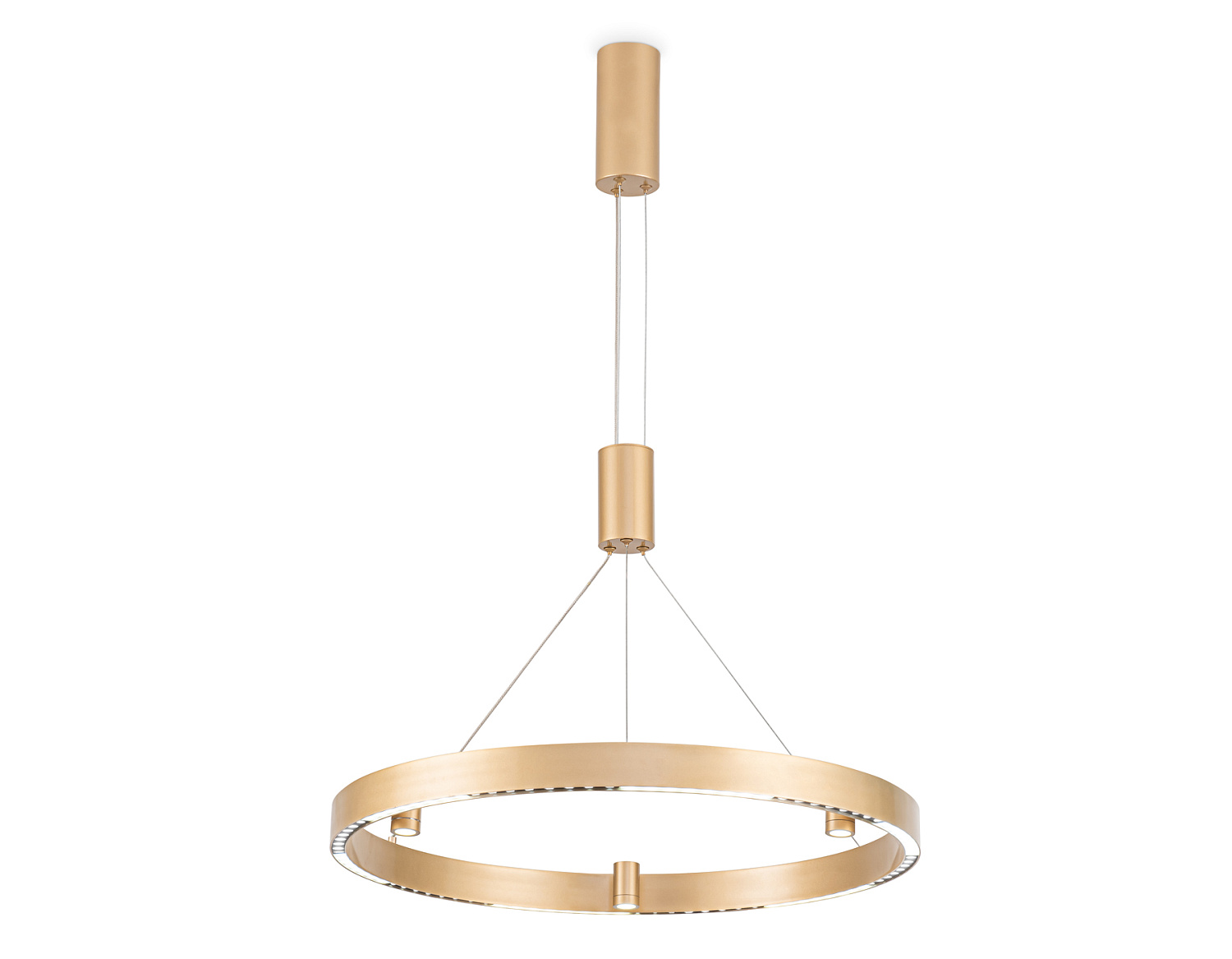 Подвесной светодиодный светильник FL5846/1+3 GD золото 40W 3000K/4200K/6400K D600*1200 (без ПДУ)