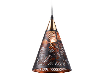 Подвесной светильник TR8431 BK/FGD черный/золото E27 max 40W D180*800