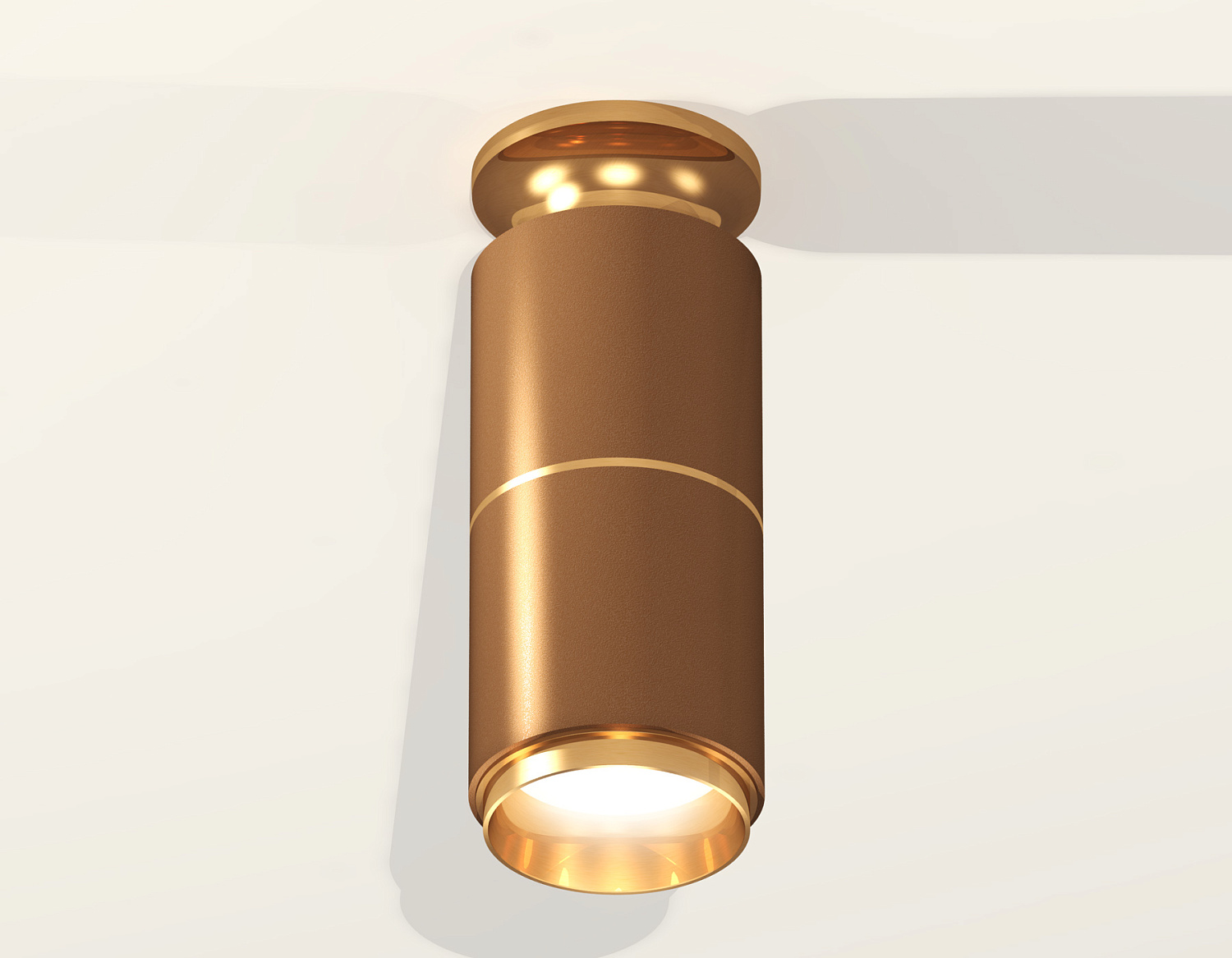 Комплект накладного светильника XS6304190 SCF/PYG кофе песок/золото желтое полированное MR16 GU5.3 (N6905, C6304, A2062, N6124)