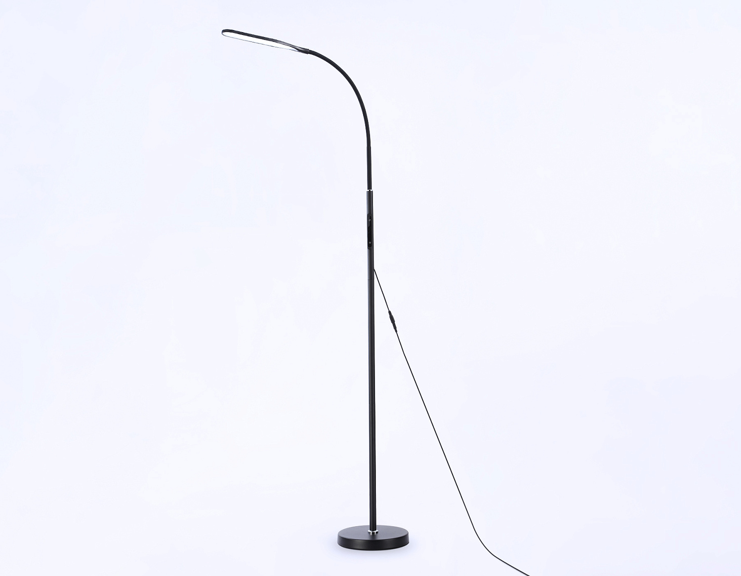 Светильник светодиодный напольный/настольный с пультом и сенсорными кнопками управления TR97706 BK черный LED 12W 3000K-6400K 250*190*1770 (ПДУ РАДИО 2.4G)