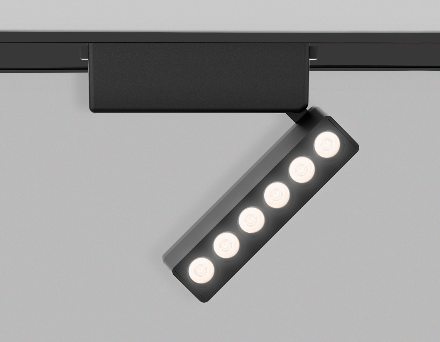 Светильник светодиодный трековый для шинопровода Magnetic Ultra Slim GV1469 BK черный IP20 6W 4200K 48V 24° 122*26*80