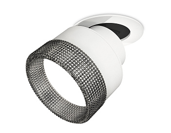 Комплект встраиваемого поворотного светильника с композитным хрусталем XM8101541 SWH/BK белый песок/тонированный GX53 (A2241, A2105, C8101, N8484)