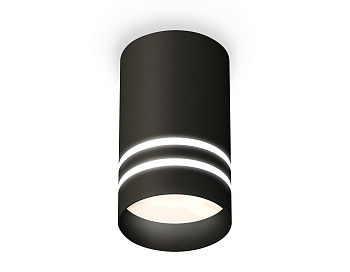 Комплект накладного светильника XS7422022 SBK/FR черный песок/белый матовый MR16 GU5.3 (C7422, N7142)