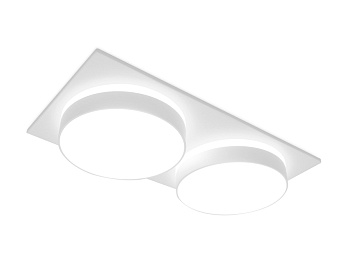 Встраиваемый точечный светильник MR16 в стиле техно TN318/2 SWH белый песок GU5.3 182*92*40