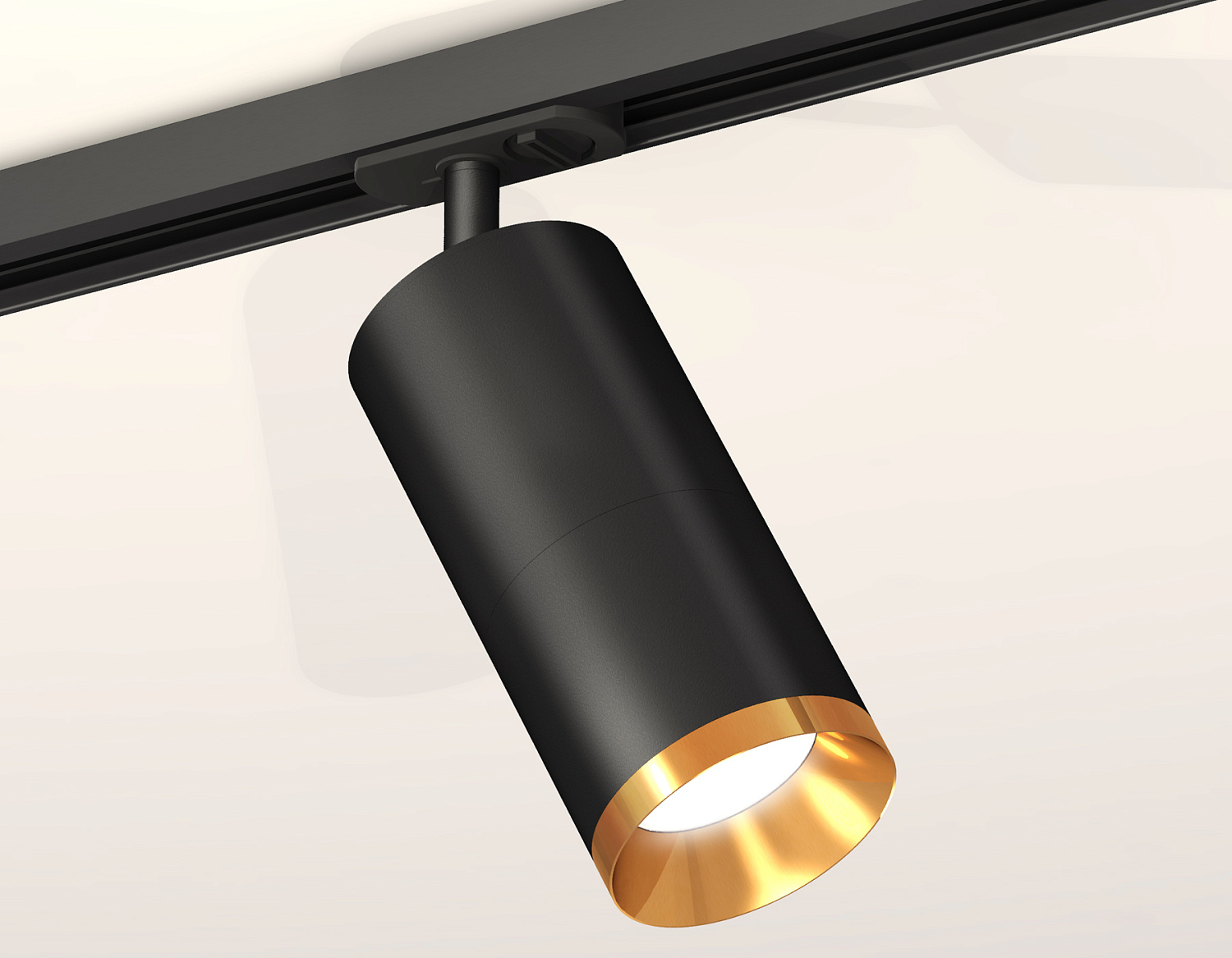 Комплект трекового светильника XT7402101 SBK/PYG черный песок/золото желтое полированное MR16 GU5.3