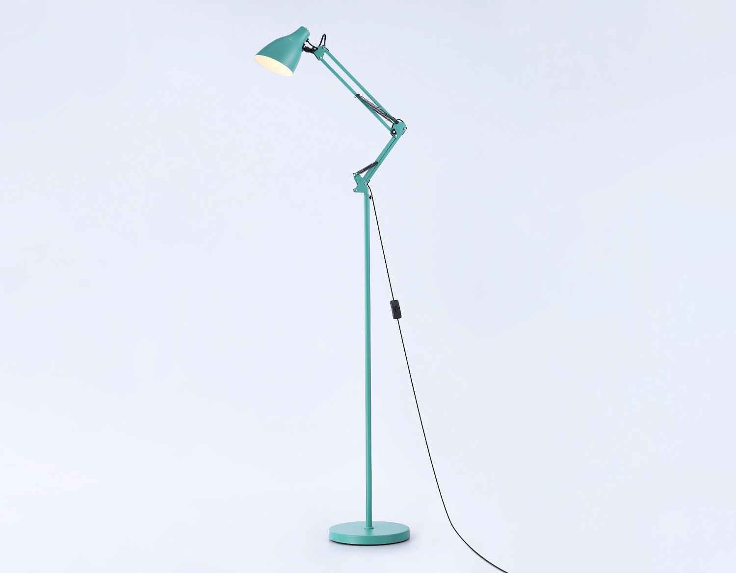 Светильник напольный с выключателем на проводе TR97649 GN зеленый E27 max 40W D120*1750