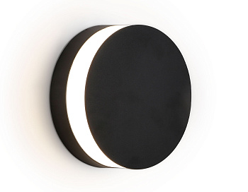 Уличный настенный светодиодный светильник IP54 ST4544 BK черный LED 4200K 11W IP54 D155*54