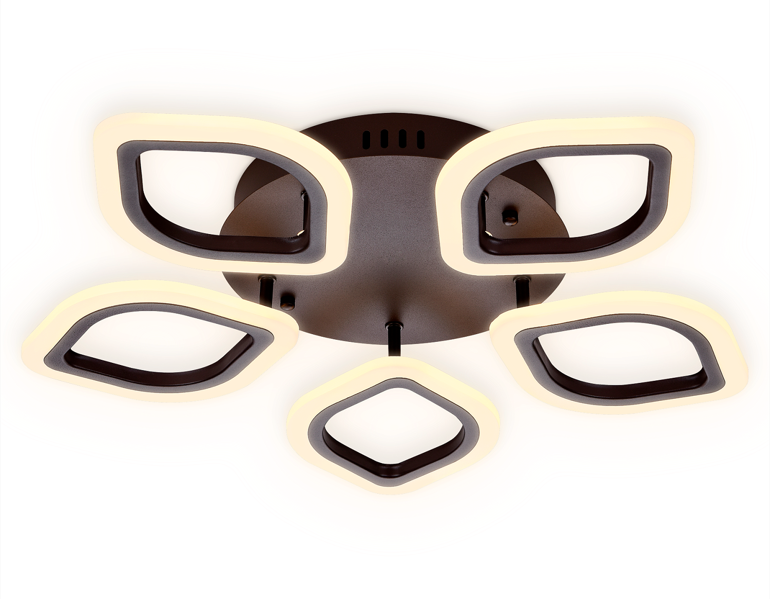 Потолочный светодиодный светильник с пультом FA443/5 CF кофе 60W 540*520*80 (ПДУ РАДИО 2.4G)