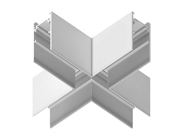 Коннектор X-образный для накладного шинопровода Magnetic GL3375 WH белый коннектор X-образный для накладного шинопровода 170*170*53.7