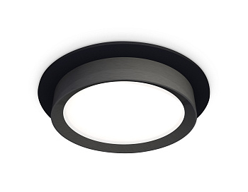 Комплект встраиваемого светильника XC8051002 SBK/PBK черный песок/черный полированный GX53 (C8051, N8113)