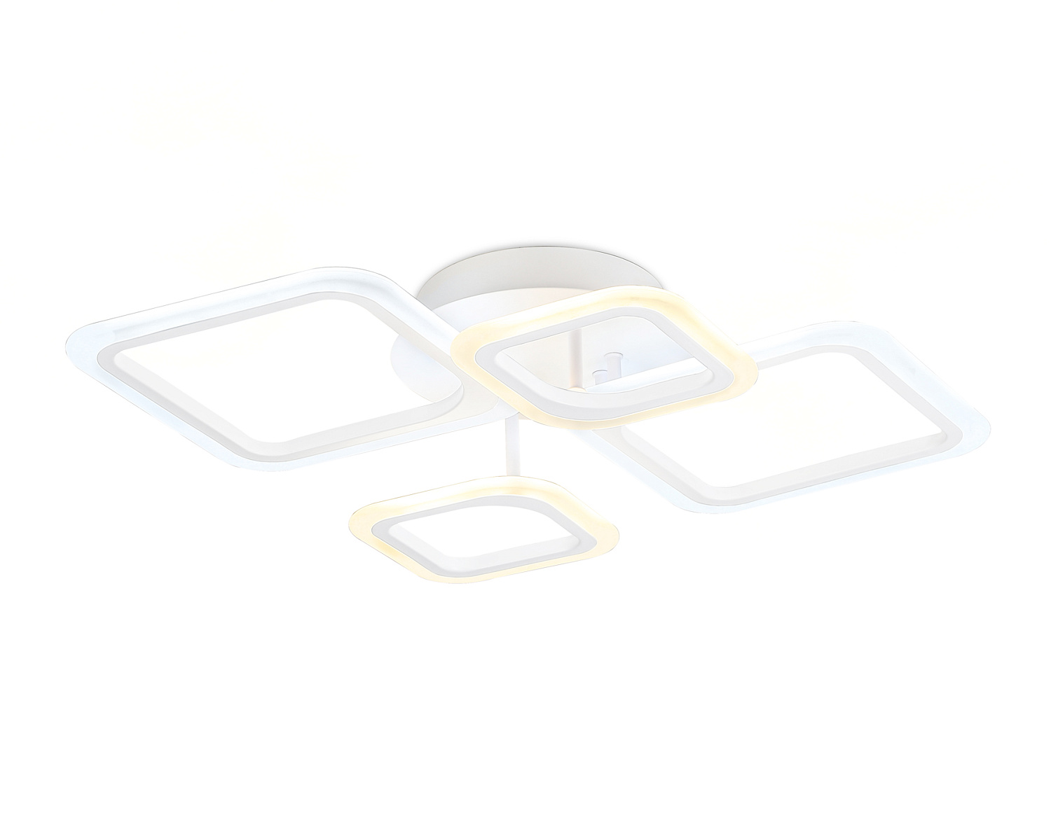 Потолочный светодиодный светильник с пультом FA4382/4 WH белый 4200K/3000K+6400K/6400K+3000K 59W 660*490*120 (ПДУ ИК)