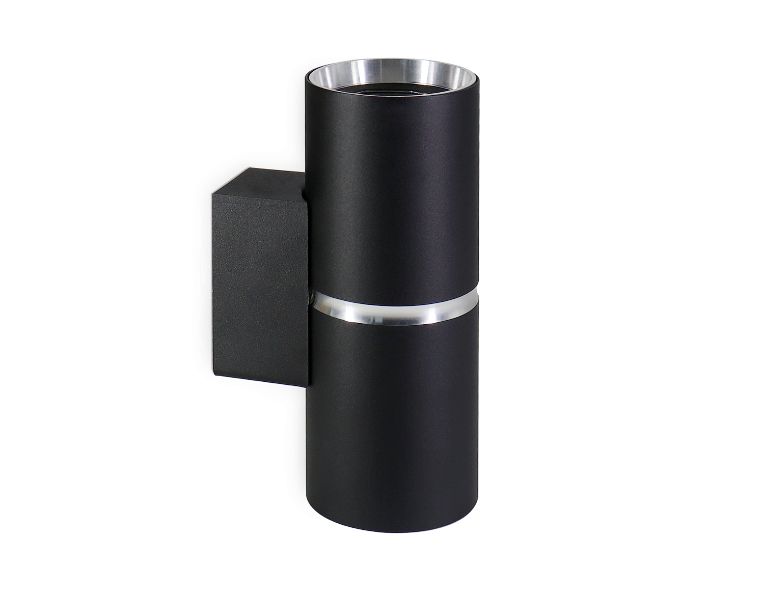 Настенный светильник со сменной лампой GU10 FW2477/2 BK/CH черный/хром GU10/2 max 12W 145*55*80