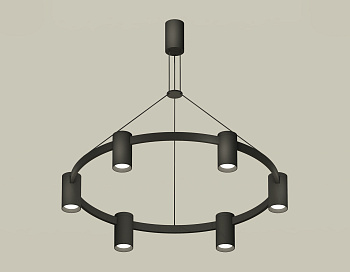 Комплект подвесного светильника XB9022100/6 SBK черный песок MR16 GU5.3 (С9022, N6102)