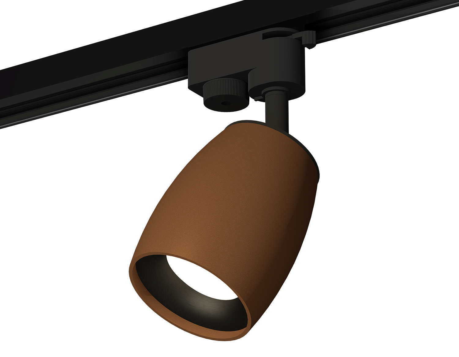 Комплект трекового однофазного светильника XT1124031 SCF/PBK кофе песок/черный полированный MR16 GU5.3 (A2521, C1124, N7011)