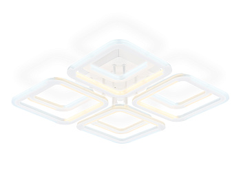 Светильник светодиодный потолочный FA8948/4+4 WH белый 101W 3000-6000K 485*485*120 (ПДУ ИК)