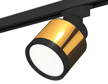 Комплект трекового светильника XT8121001 PYG/SBK/PBK золото желтое полированное/черный песок/черный полированный GX53