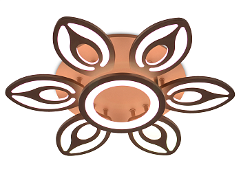 Потолочный светодиодный светильник с пультом FA463/6+1 CF кофе 97W D650*120 (ПДУ РАДИО 2.4)