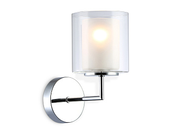Настенный светильник LH56005 СH/FR хром/белый матовый E14 max 40W 190*120*220