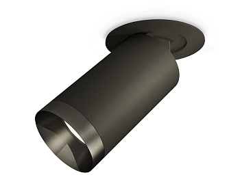 Комплект встраиваемого поворотного светильника XM6323201 SBK/PBK черный песок/черный полированный MR16 GU5.3 (A2242, C6323, N6131)