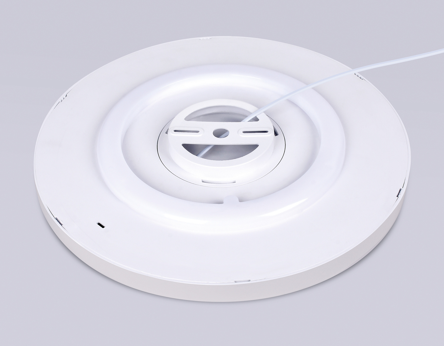 Потолочный светодиодный светильник с подсветкой FZ3001 WH белый IP44 24W+10W 6400+6400К D290*40 (Без ПДУ)