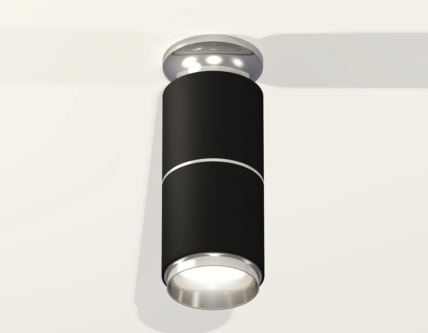 Комплект накладного светильника XS6302221 SBK/PSL черный песок/серебро полированное MR16 GU5.3 (N6903, C6302, A2060, N6122)