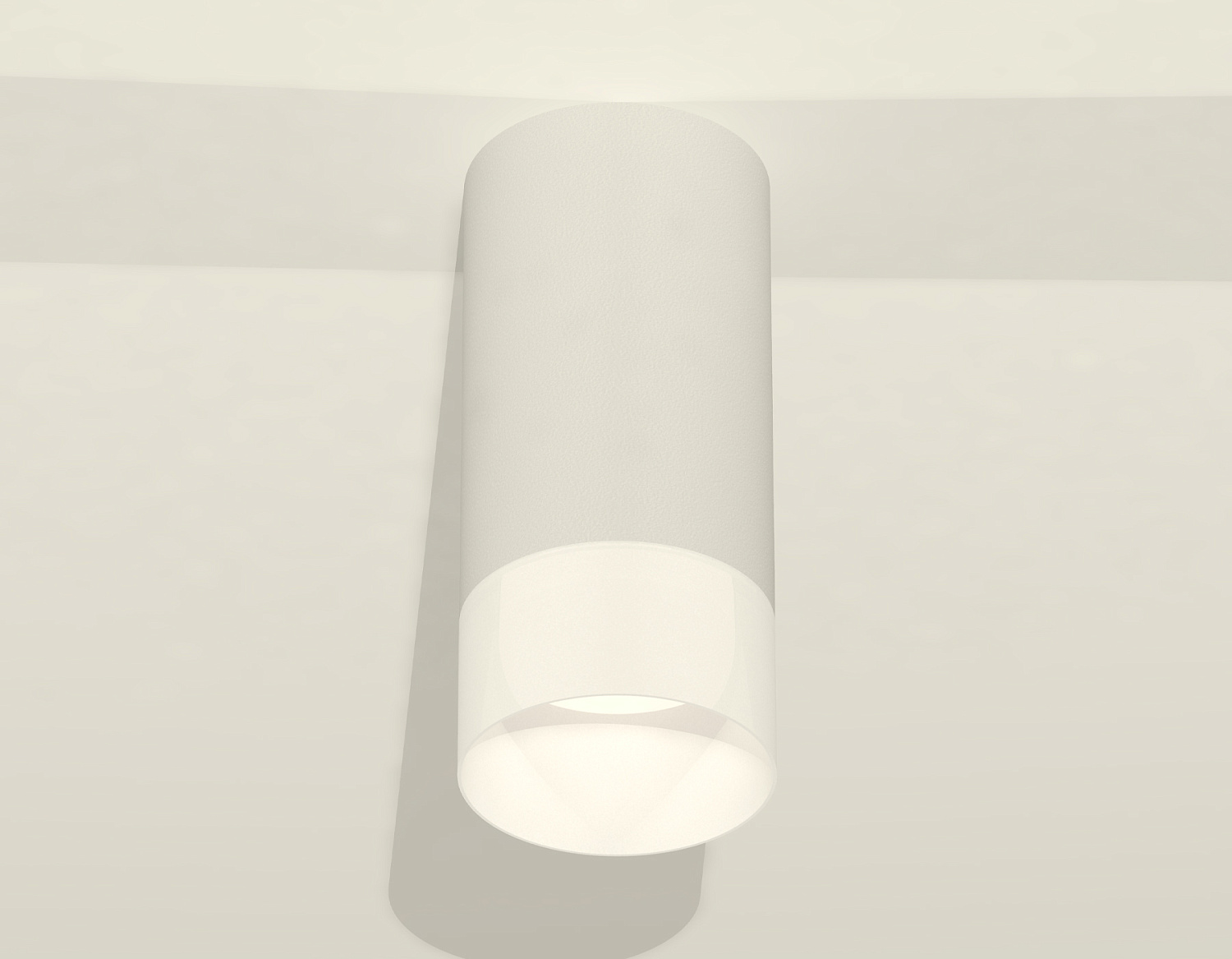 Комплект накладного светильника с акрилом XS8161003 SWH/FR белый песок/белый матовый GX53 (C8161, N8402)