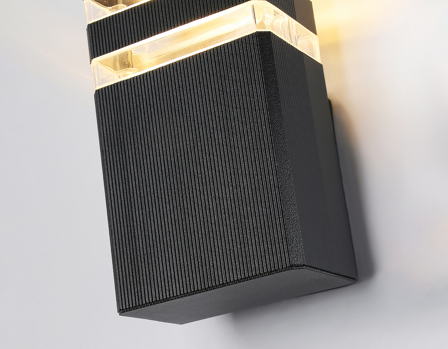 Уличный настенный архитектурный светильник ST2572 BK/CL черный/прозрачный IP54 GU10 max 35W 205*110*65