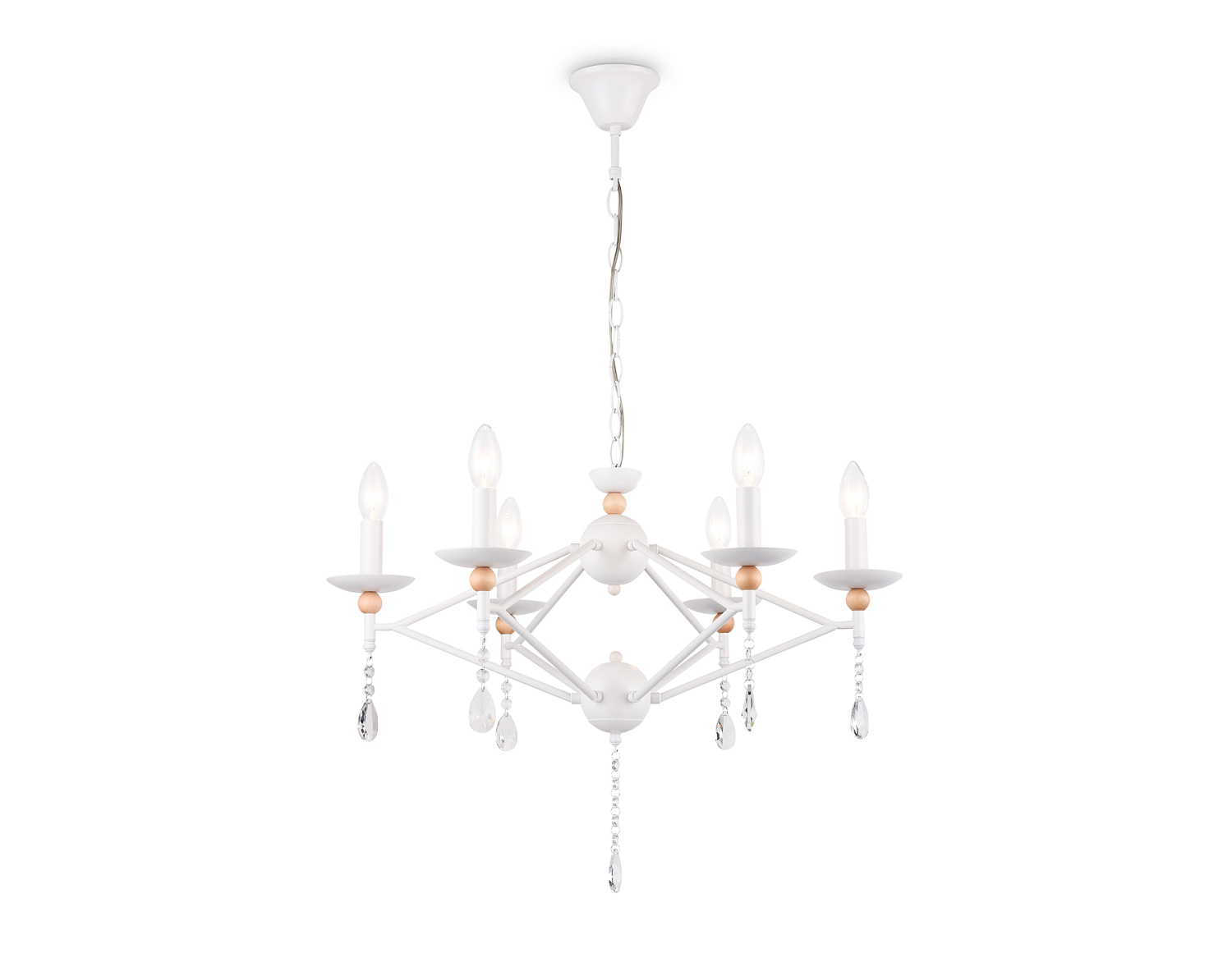 Подвесная люстра TR9596/6 WH белый E14/6 max 40W D660*880