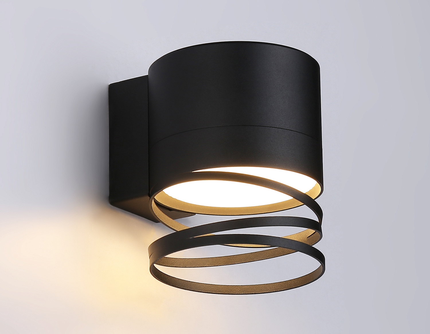 Светильник настенный со сменной лампой GU10 TN71113 BK черный GX53 max 12W 110*82*100