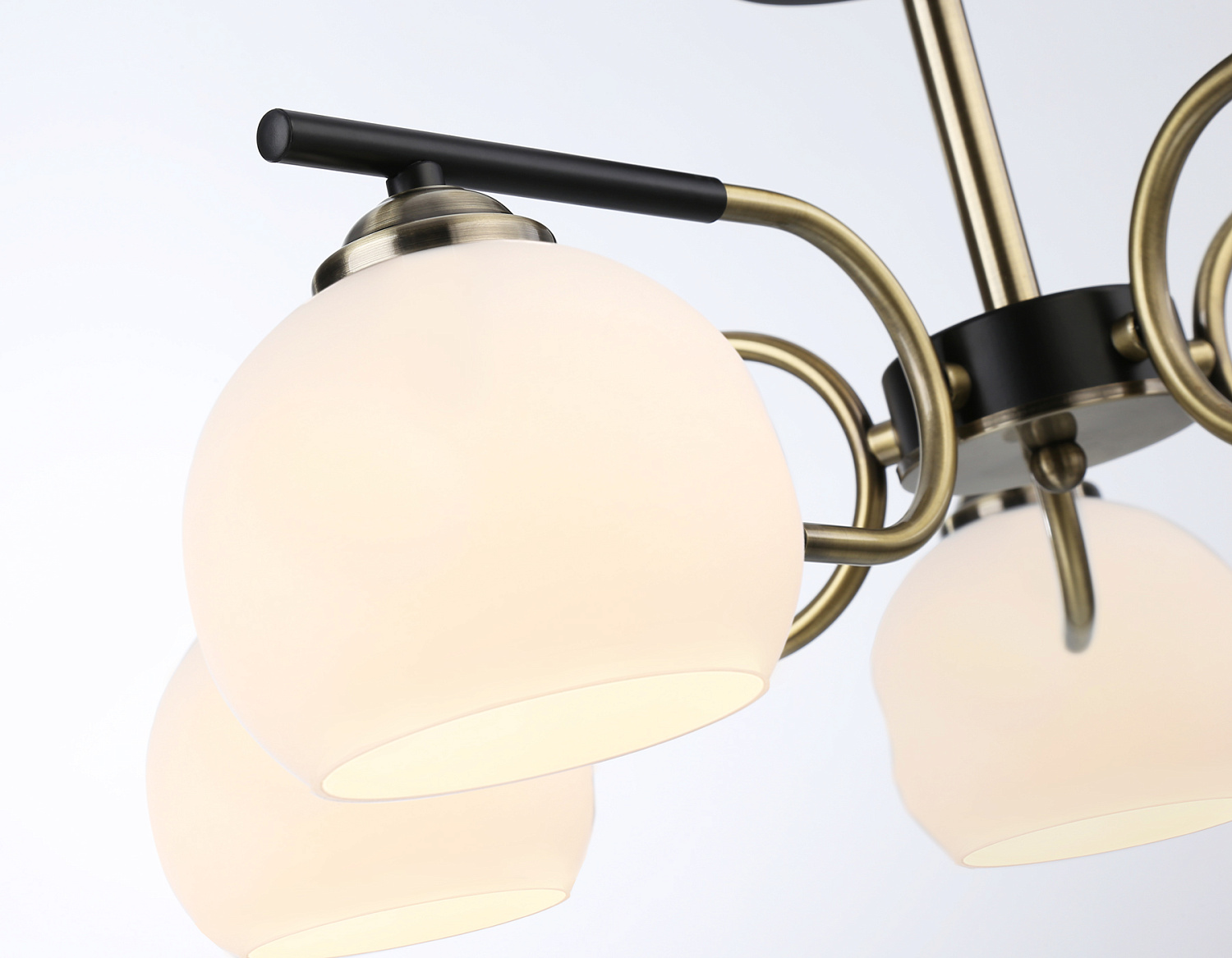 Подвесной светильник TR303312/5 BK/SB/FR черный/бронза/белый матовый E27*5 max 60W D560*250